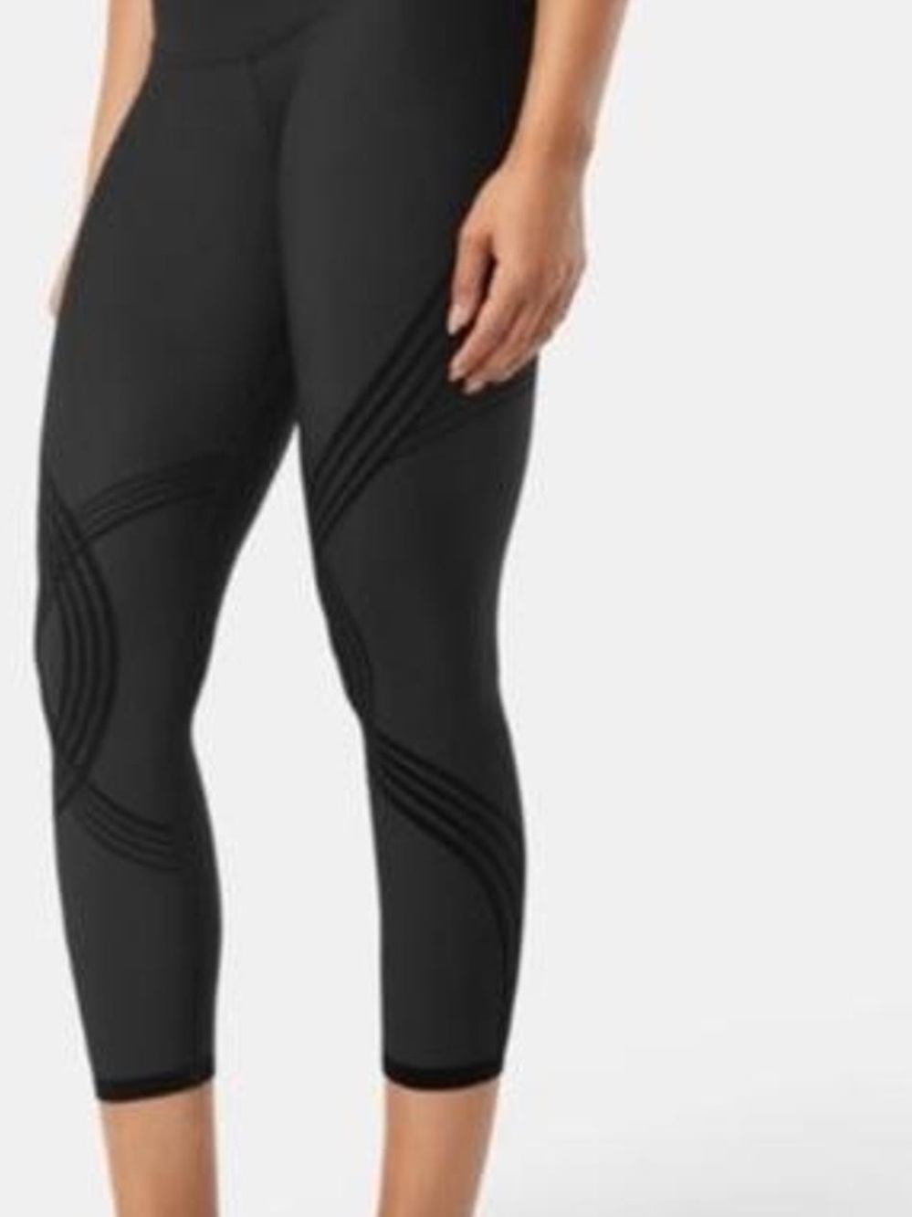 FANKA High-Rise Black Sculpting Capri Leggings Size L